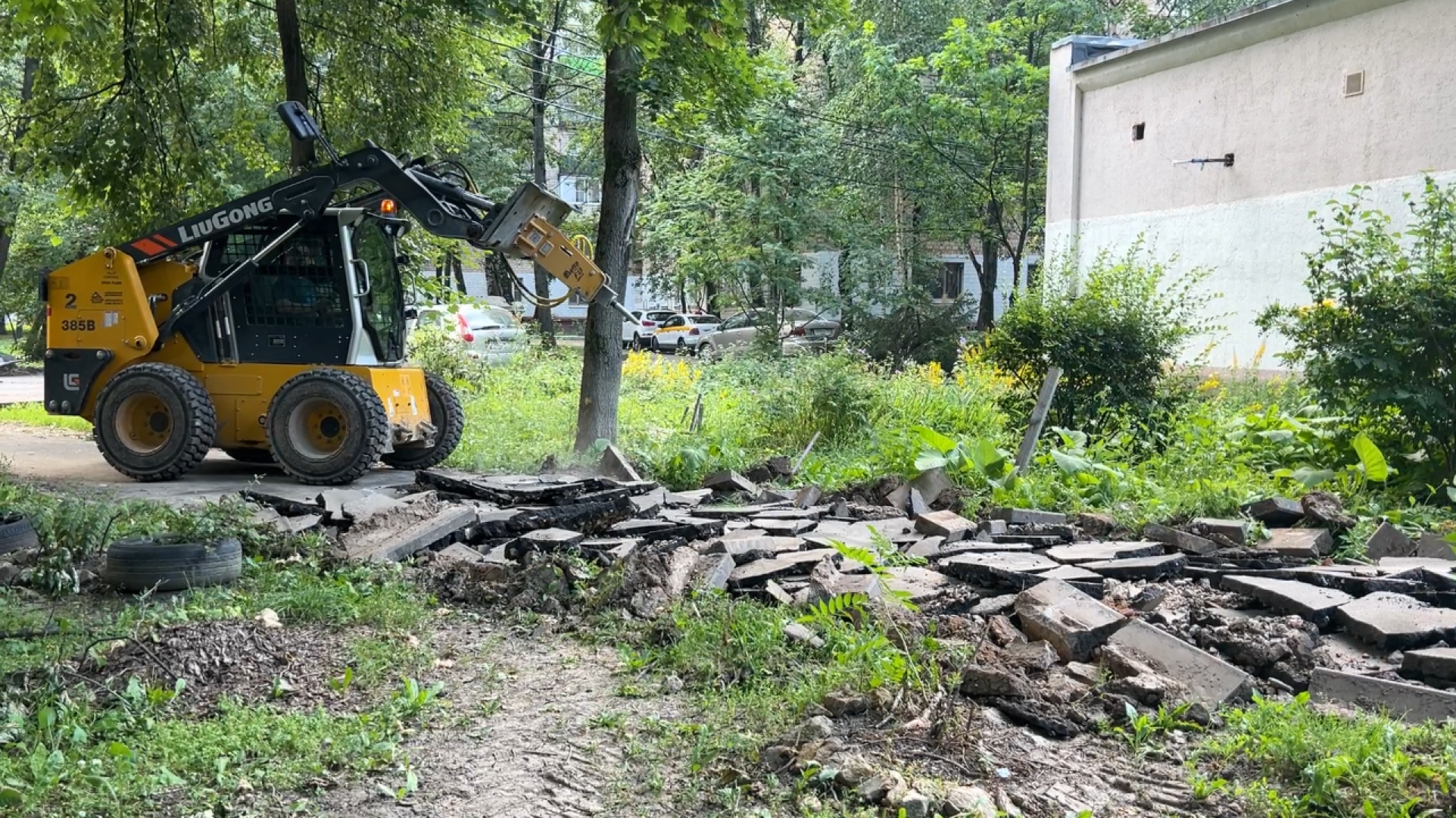 химки, благоустройство, благоустройство двора, ремонт дорог во дворах, замена асфальта,