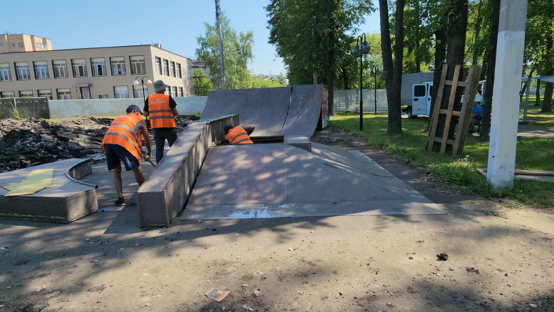 серпухов, скейтпарк, паунд-трек, комсомольский парк, благоустройство, спорт,