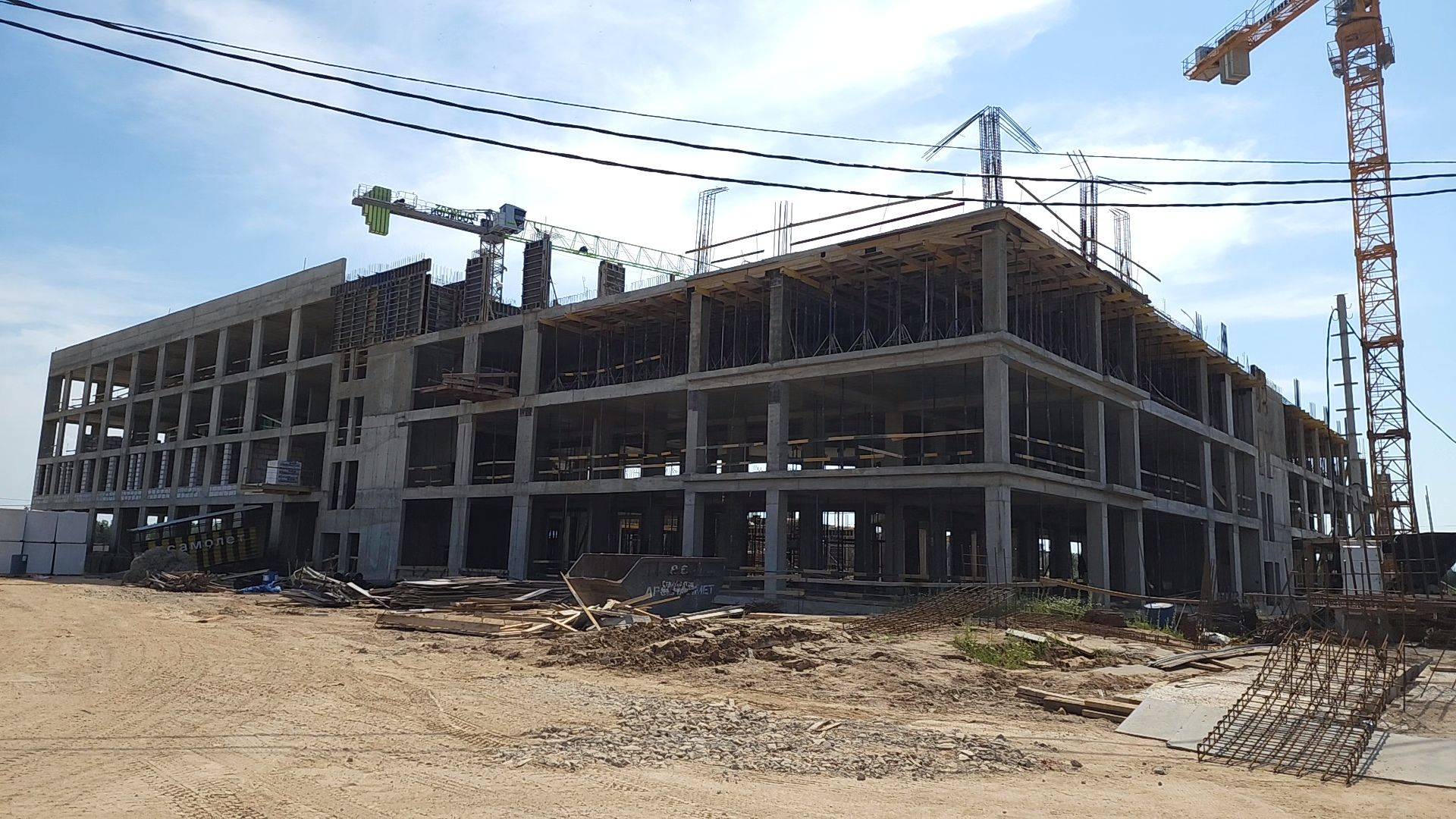 Одинцово, Лайково, школа, строительство, клинкер,