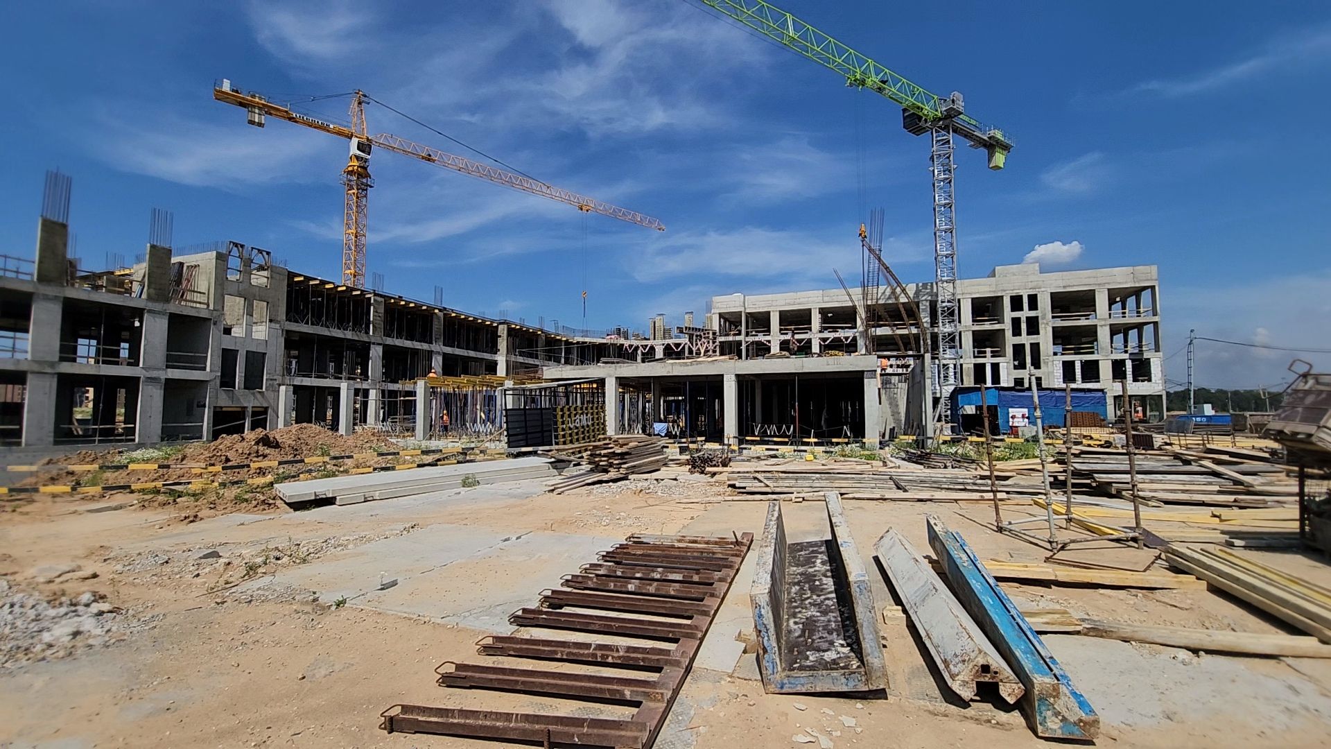 Одинцово, Лайково, школа, строительство, клинкер,