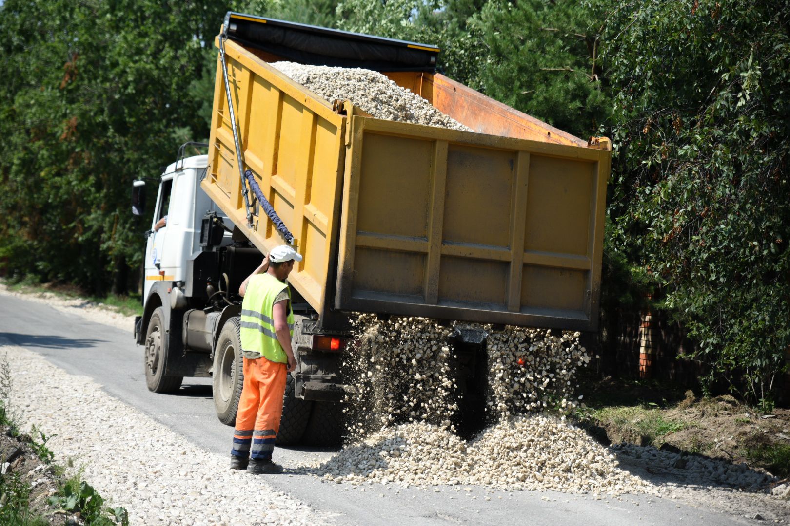 Бронницы, Ремонт дороги, Коттеджный проезд, Расширение дороги, Бронницкий ДорСервис,