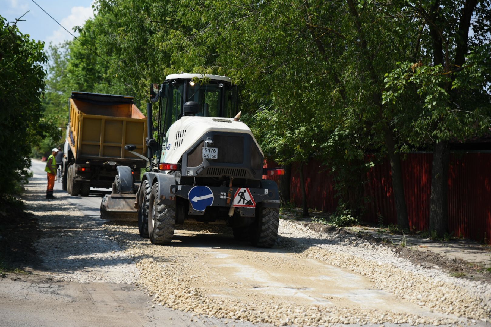 Бронницы, Ремонт дороги, Коттеджный проезд, Расширение дороги, Бронницкий ДорСервис,