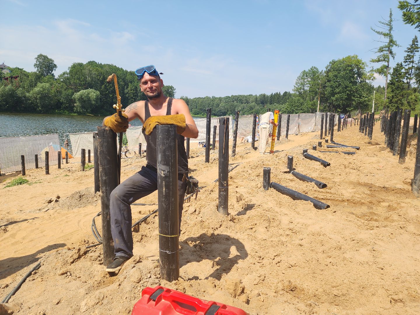 пляж, синичка, красногорск, благоустройство,