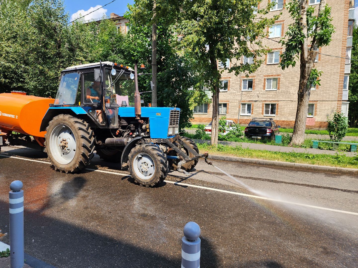 красноармейск, г.о. пушкинский, полив дорог, городское хозяйство,