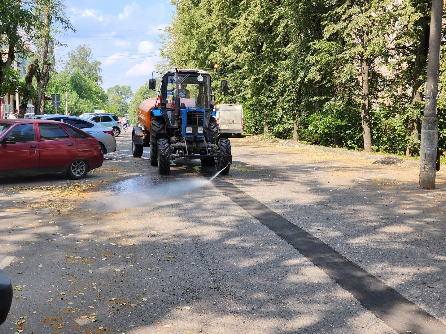 красноармейск, г.о. пушкинский, полив дорог, городское хозяйство,