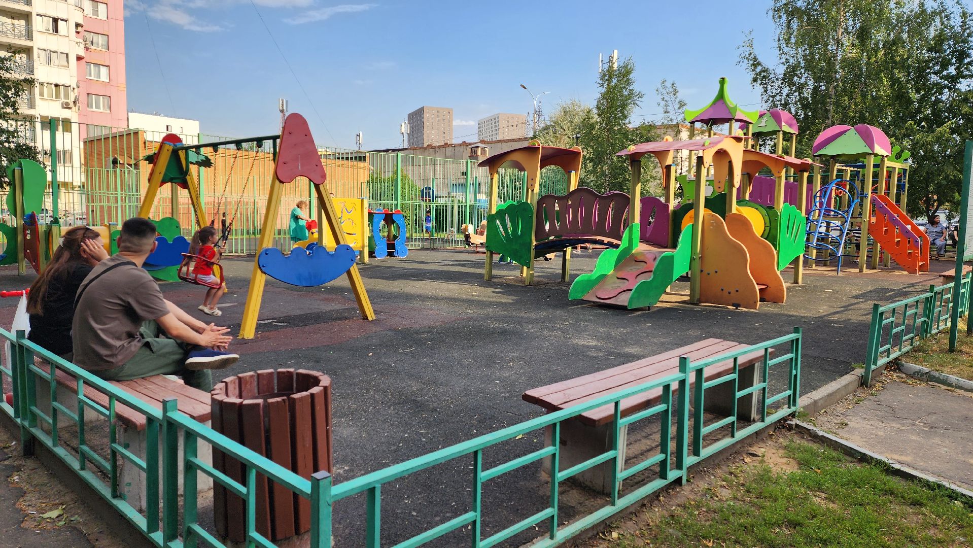 детская площадка, модернизация детской площадки, котельники,