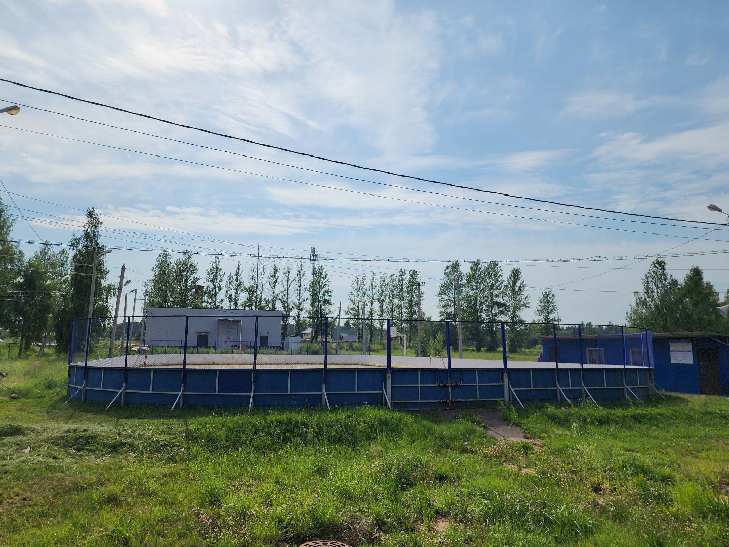 хоккейная коробка, Сытьково, освещение, руза, выездная администрация руза, рузский городской округ, московская область,