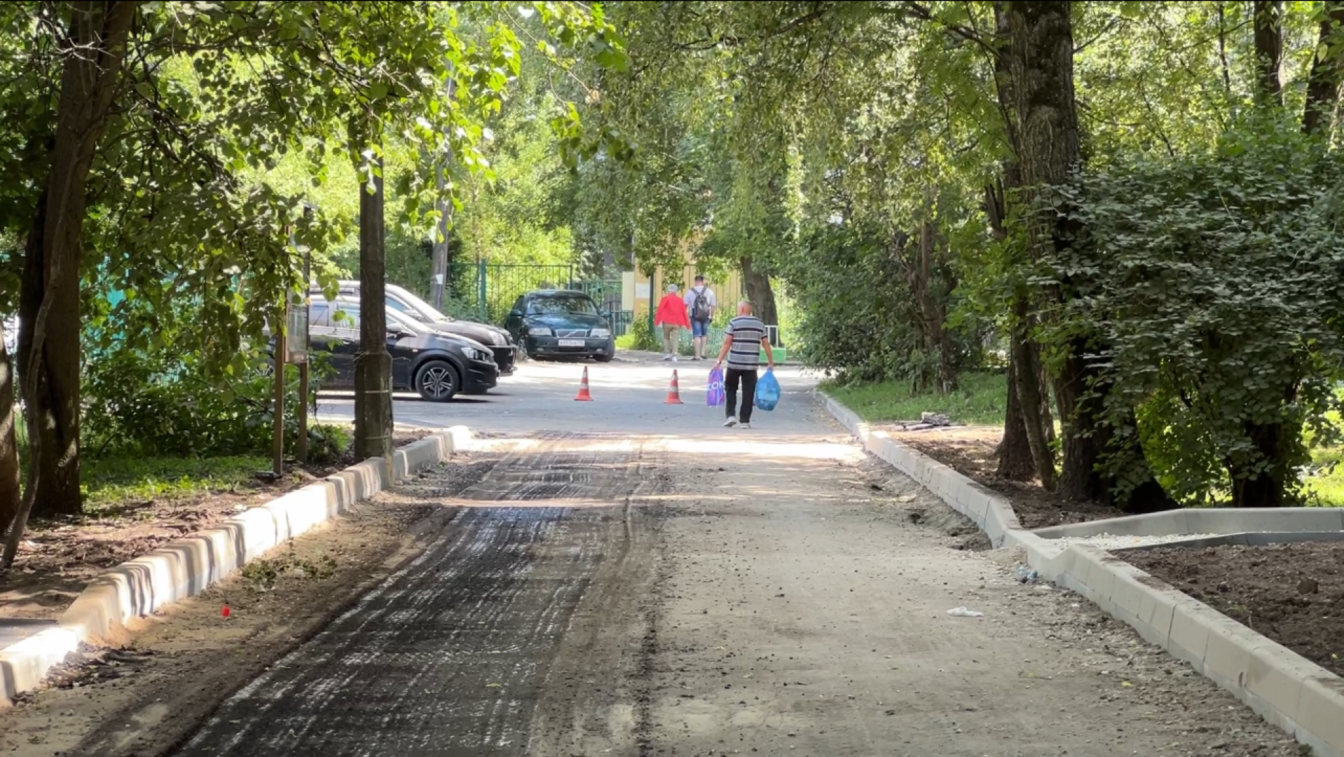 химки, благоустройство, благоустройство дворов, замена асфальта во дворе,
