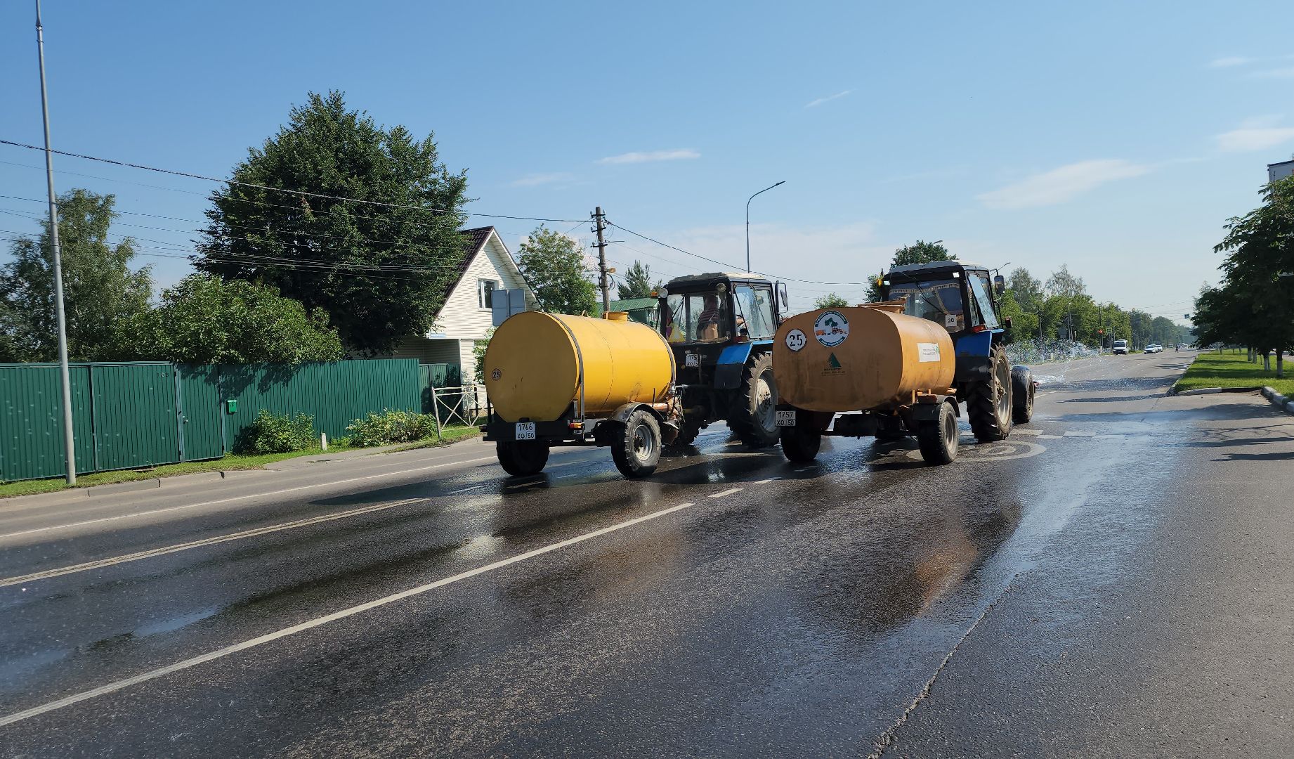 уборка улиц, ЖКХ, летняя уборка улиц, Старая Купавна, Богородский городской округ, погода,