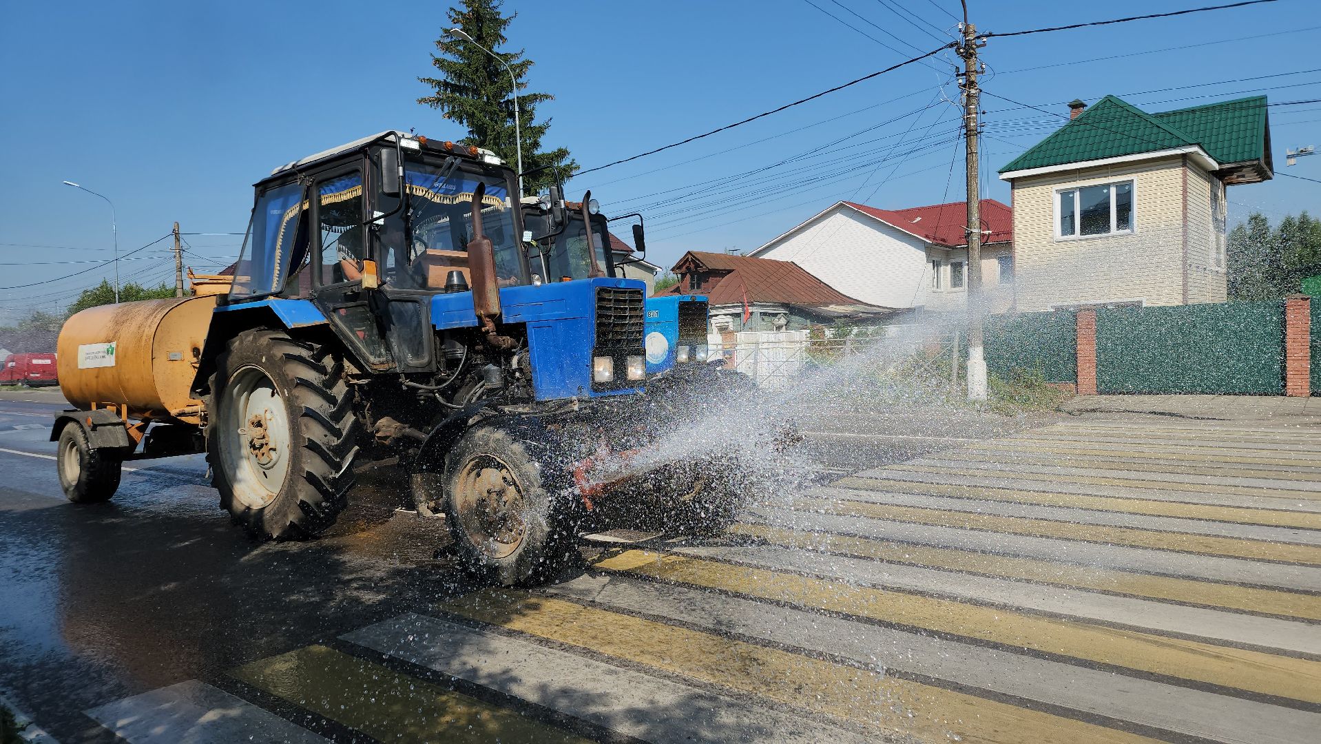 уборка улиц, ЖКХ, летняя уборка улиц, Старая Купавна, Богородский городской округ, погода,