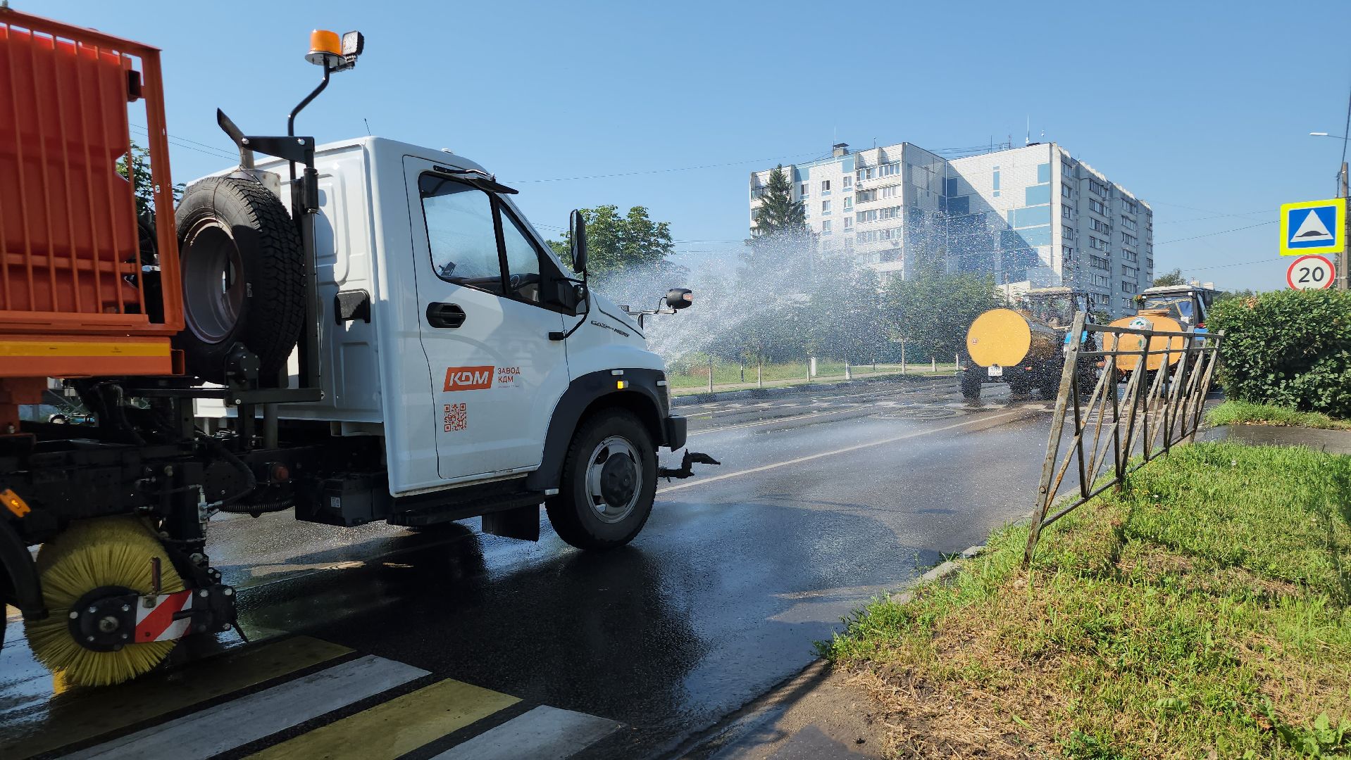 уборка улиц, ЖКХ, летняя уборка улиц, Старая Купавна, Богородский городской округ, погода,