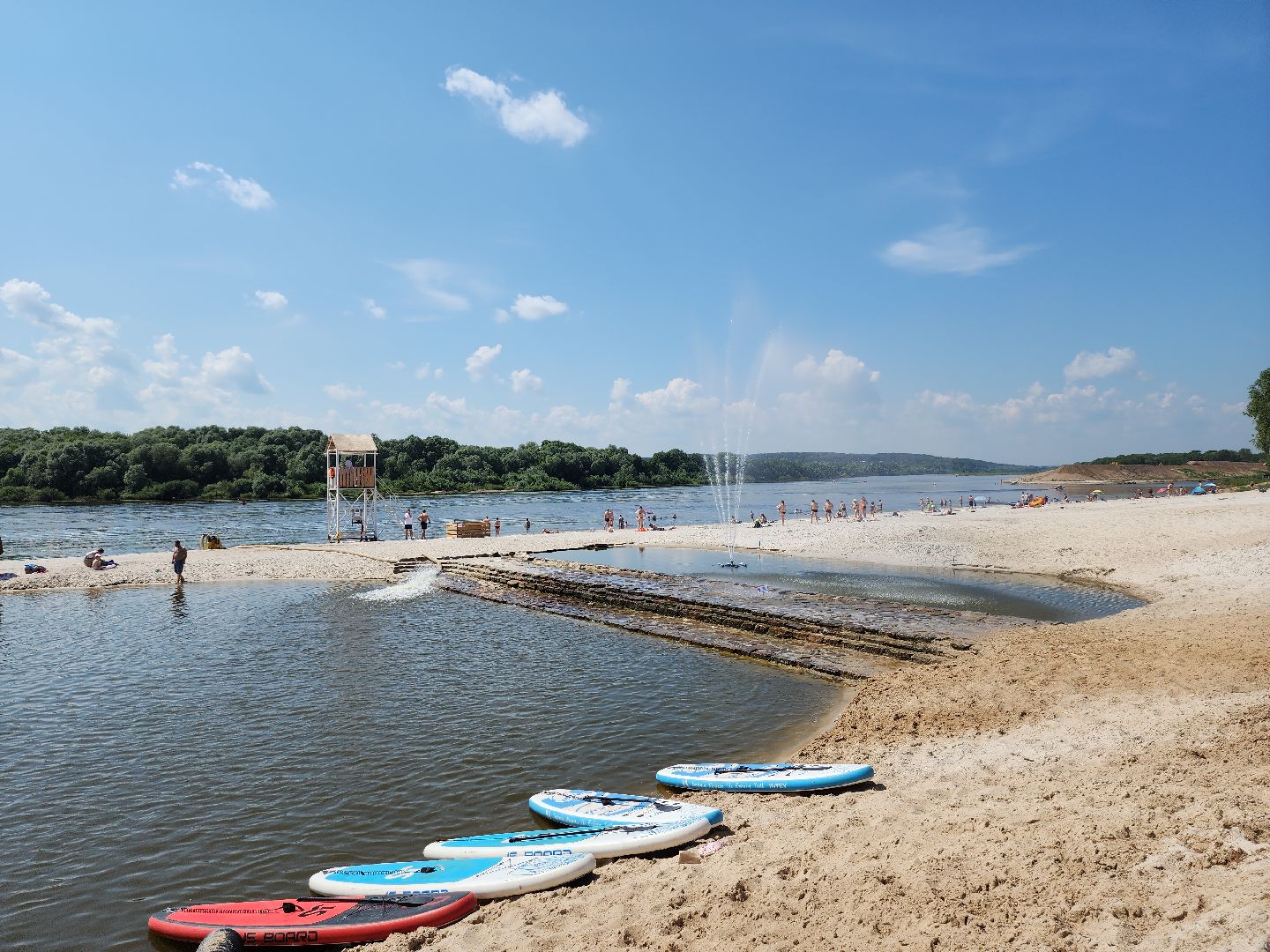 серпухов, подмосковье, пляж на оке,