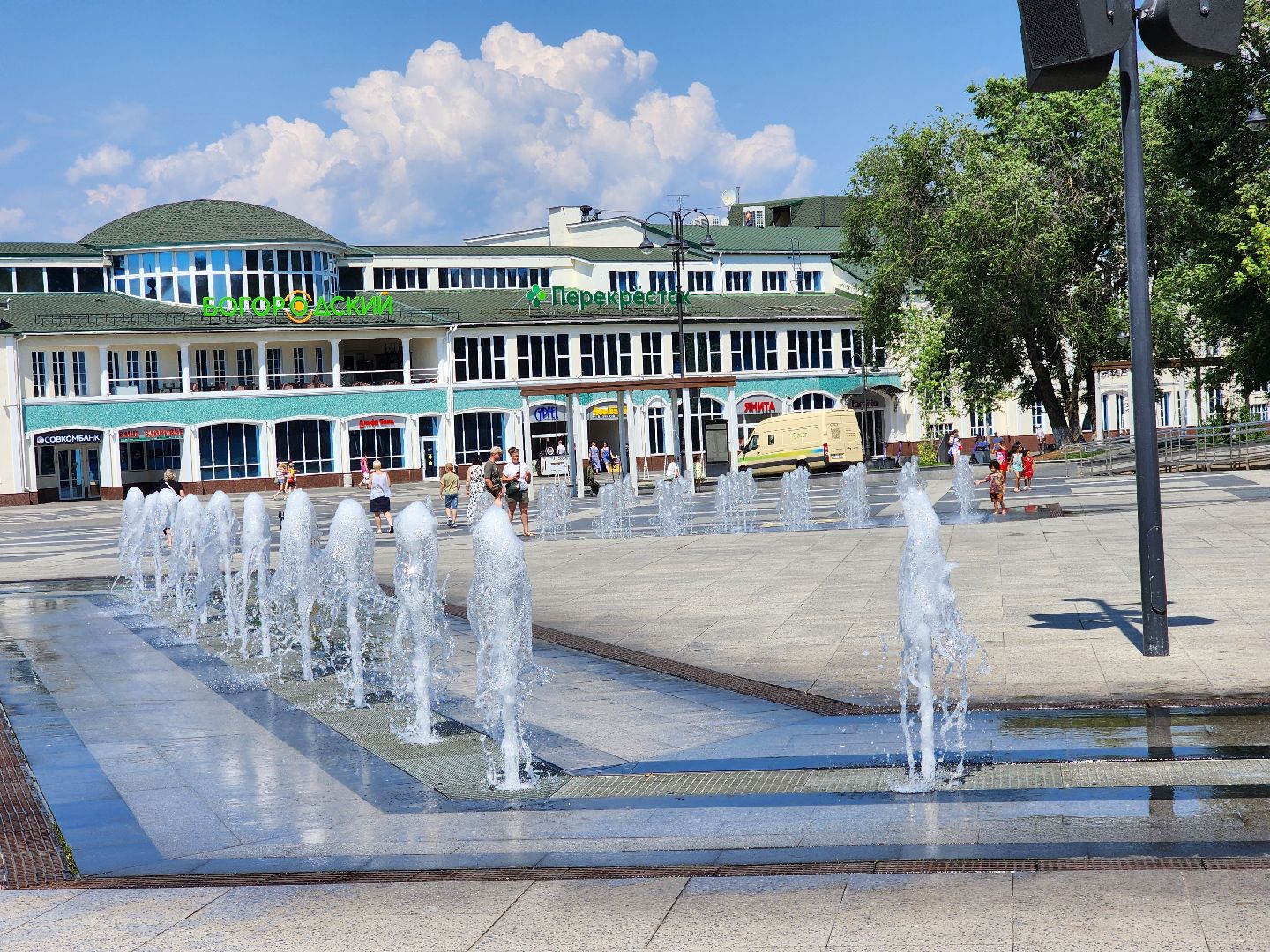 ногинск, общество, жители, дети, жара, фонтанная площадь,