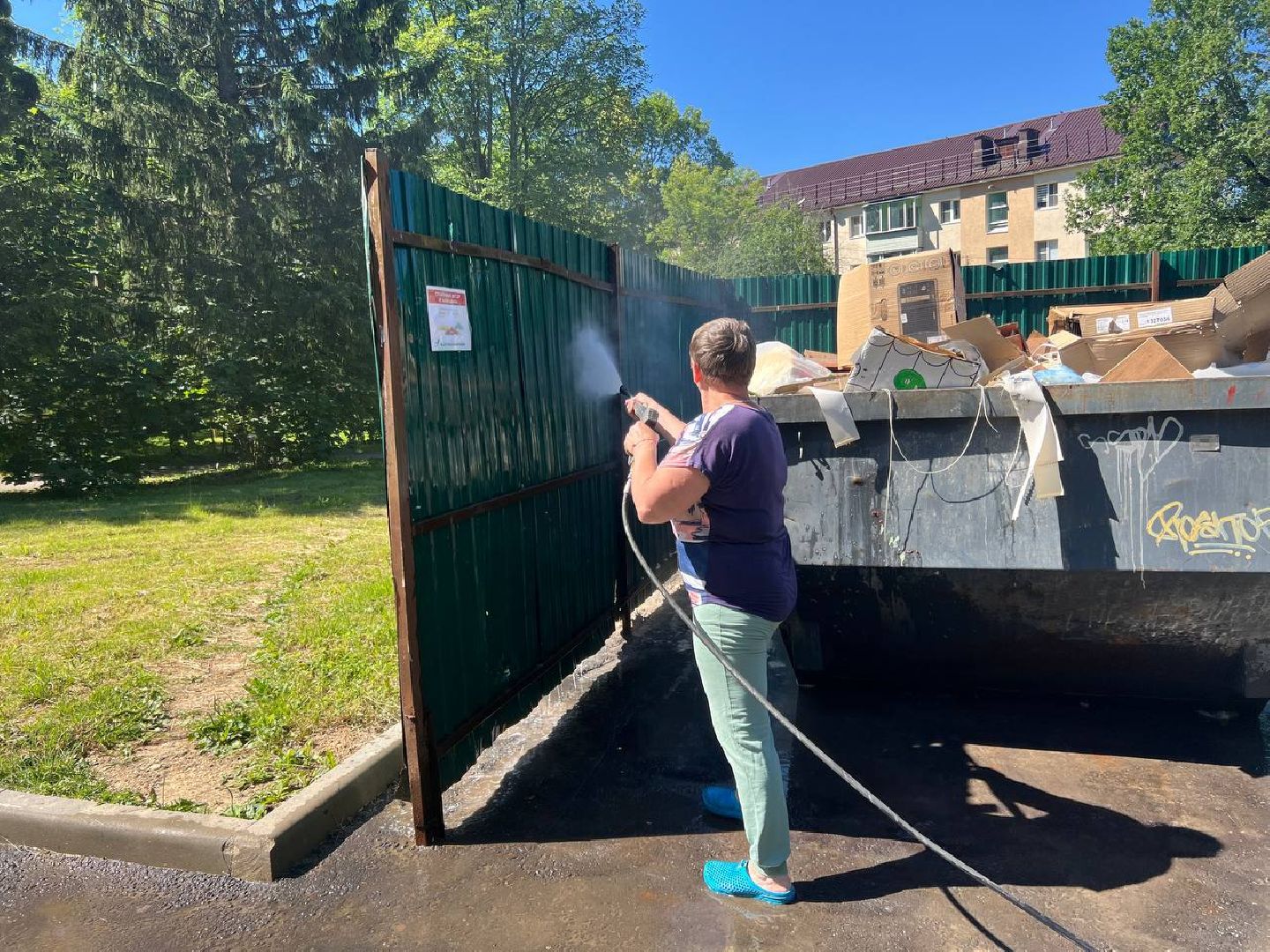 контейнерная площадка, управляющая компания, чистота в восходе, городской округ восход,