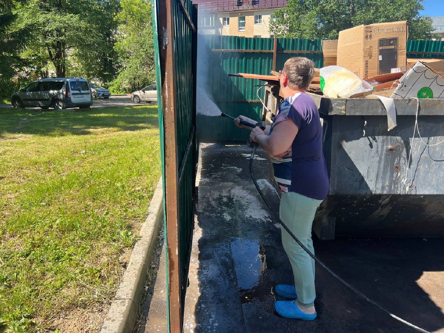 контейнерная площадка, управляющая компания, чистота в восходе, городской округ восход,
