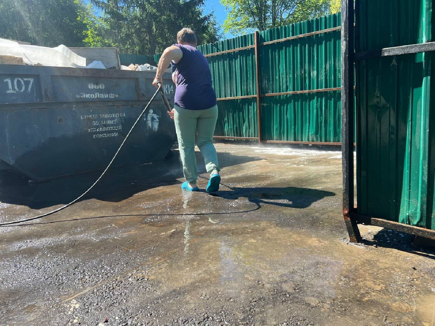 контейнерная площадка, управляющая компания, чистота в восходе, городской округ восход,