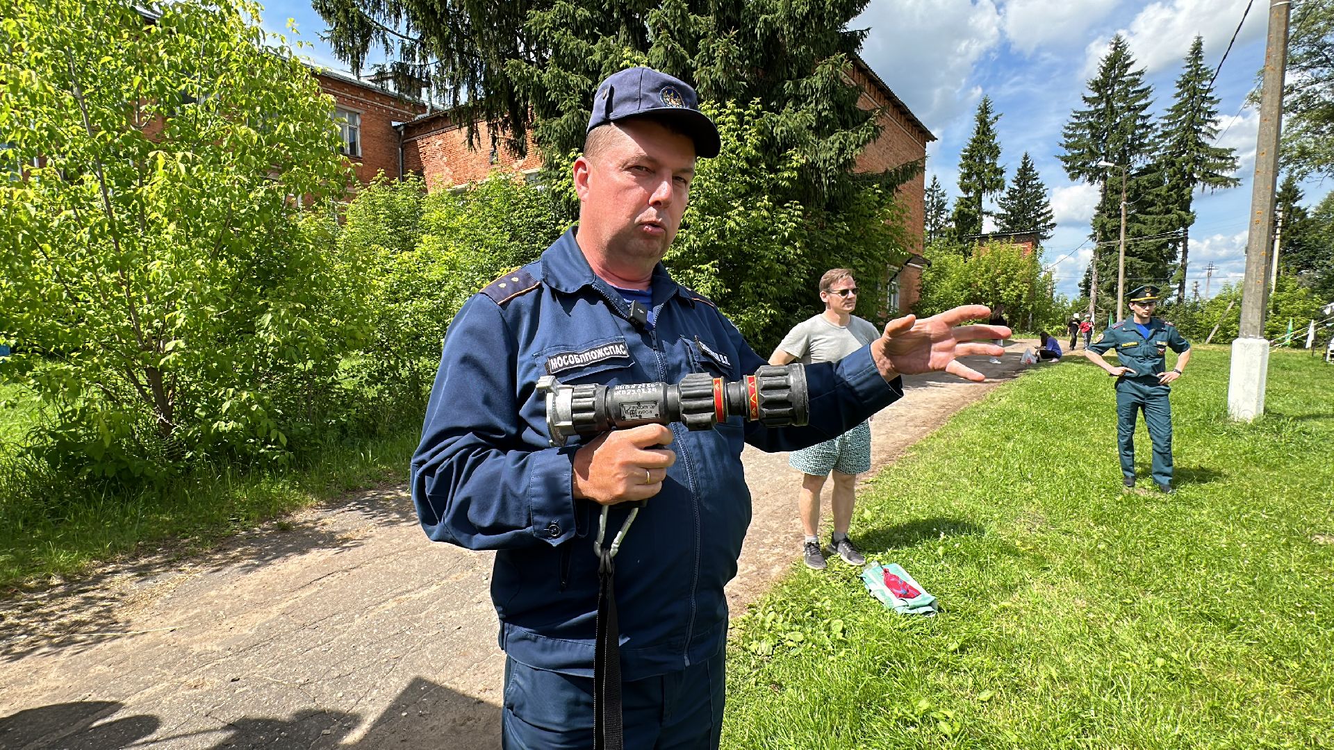 Клин, общество, дети, безопасность, пожарные, учения,