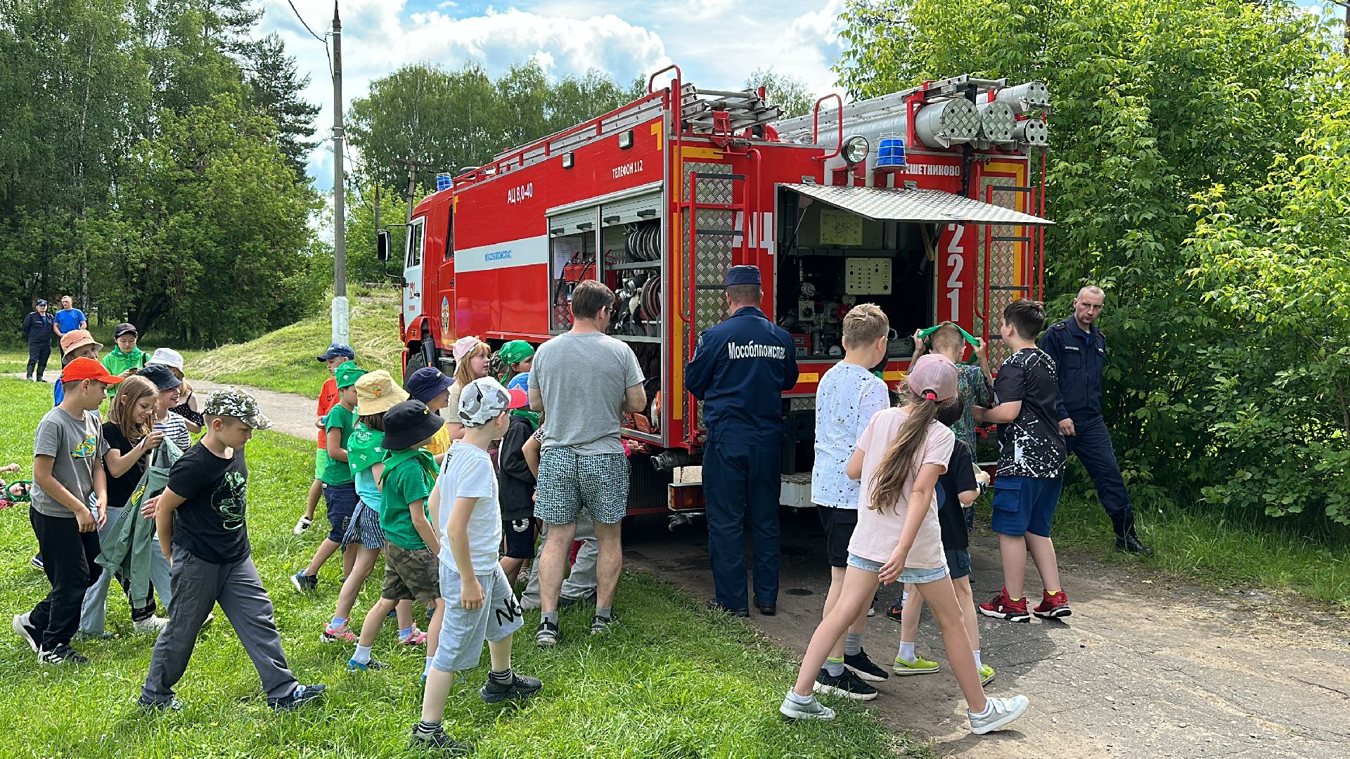 Клин, общество, дети, безопасность, пожарные, учения,