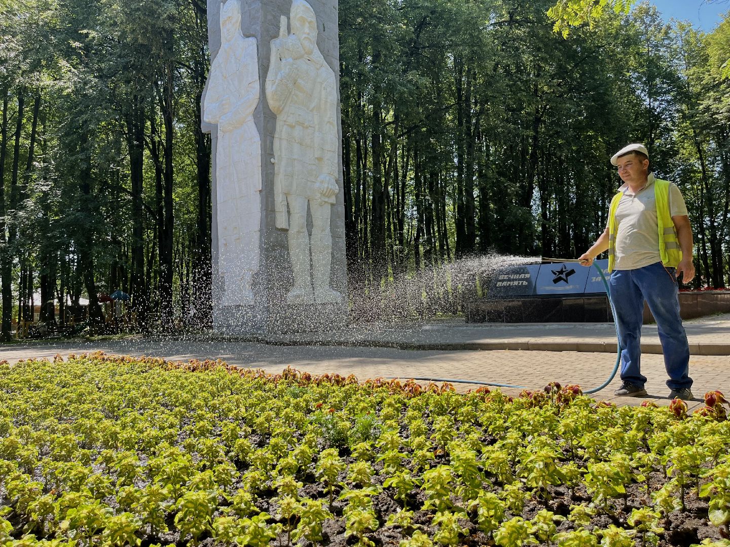 наро-фоминск, благоустройство и дорожное хозяйство, коммунальщики, аэрация воздуха, цветники, аномальная жара,