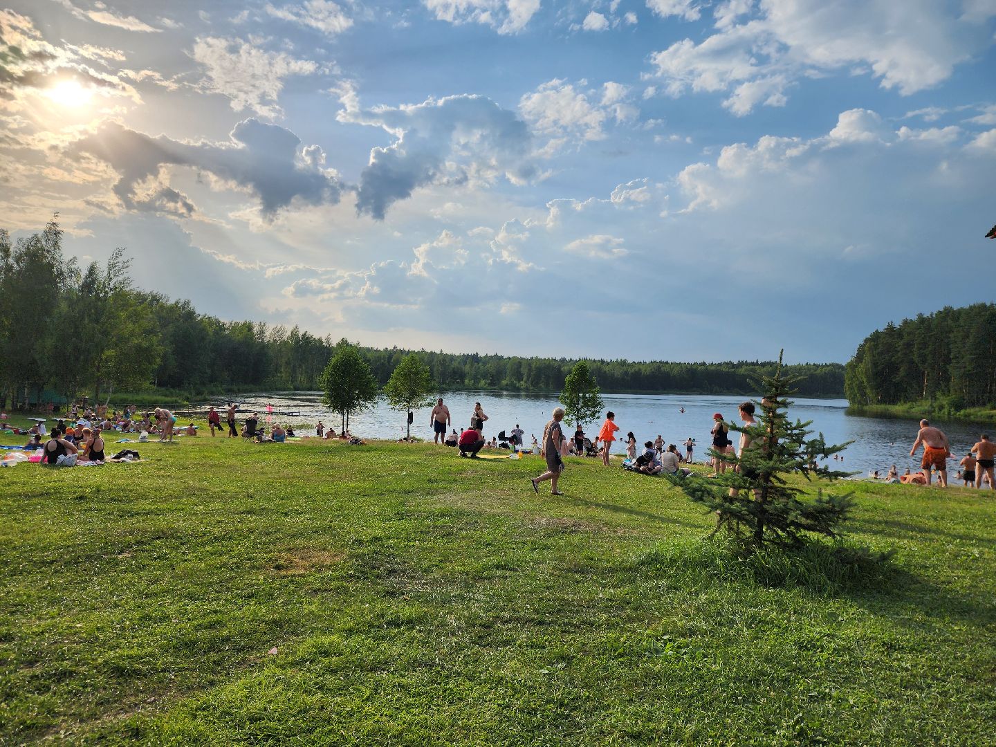 ногинск, луковое озеро, богородский округ, жители, общество, жара, лето, купальный сезон, купание,