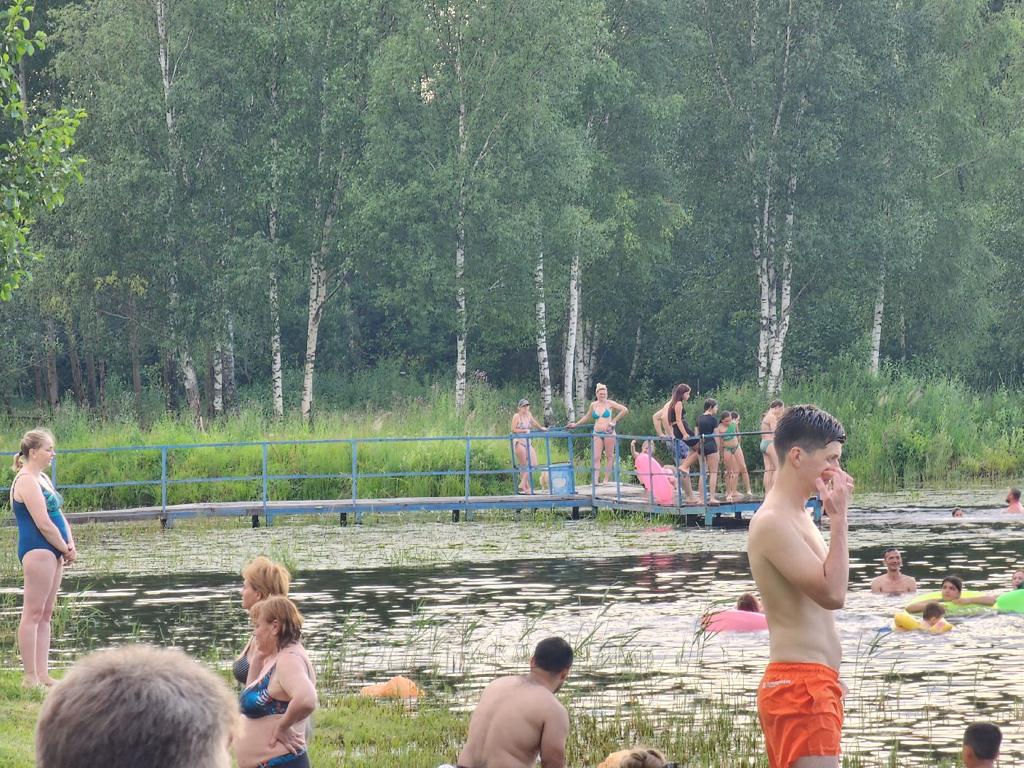 ногинск, луковое озеро, богородский округ, жители, общество, жара, лето, купальный сезон, купание,