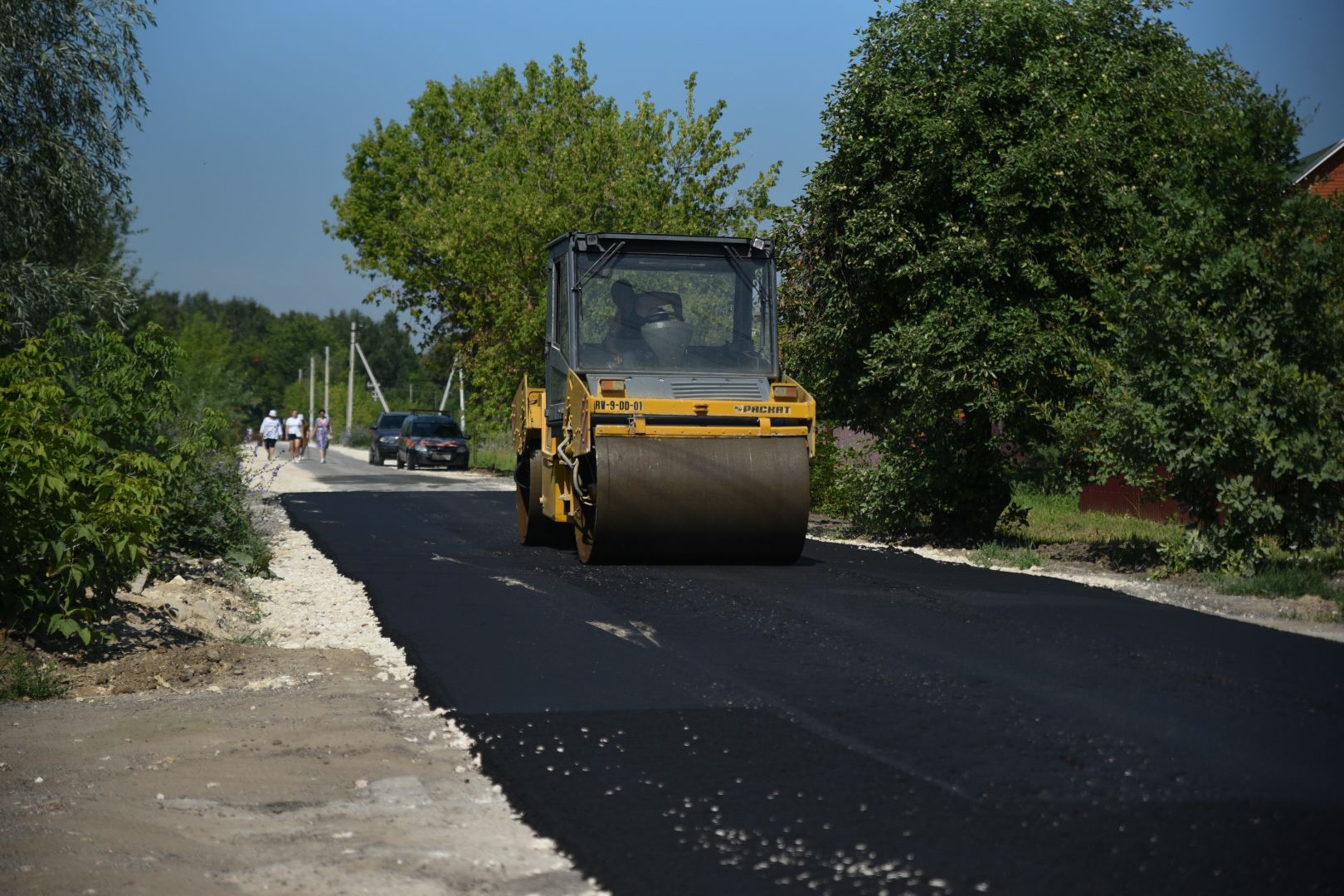 Бронницы, коттеджный проезд, Расширение дороги, Новый асфальт, Благоустройство,