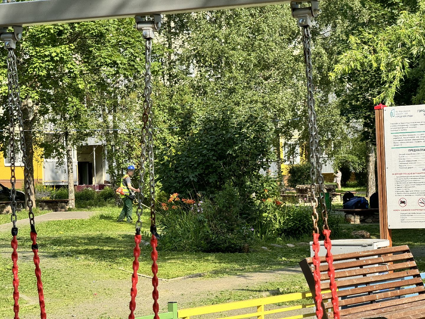 шаховская, покос травы, коммунальная служба,