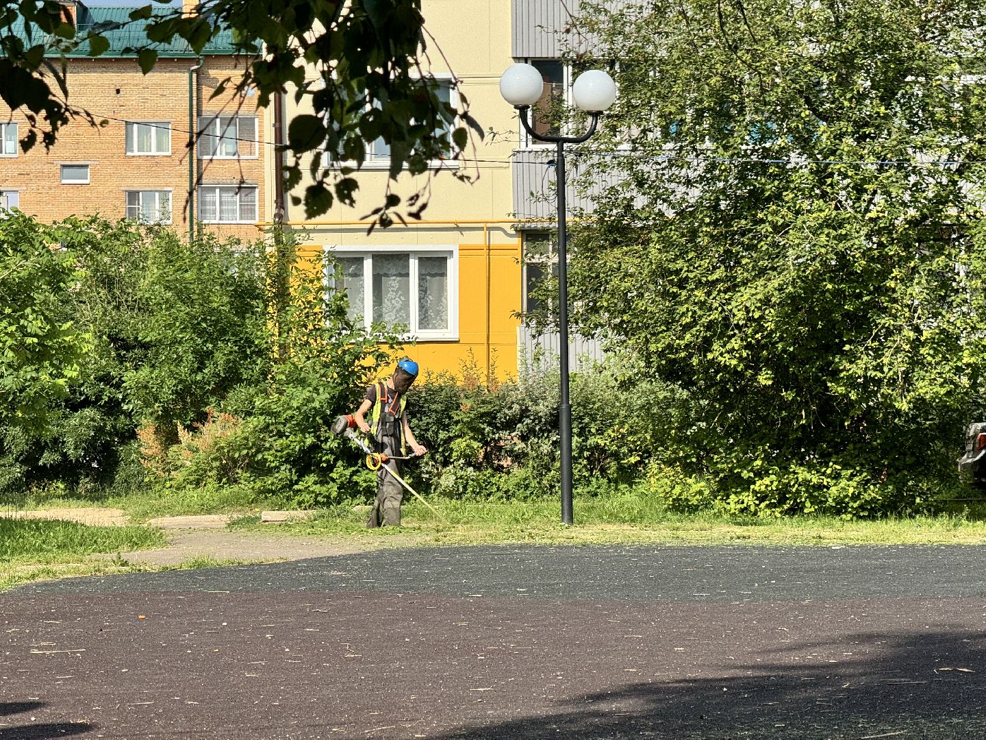 шаховская, покос травы, коммунальная служба,