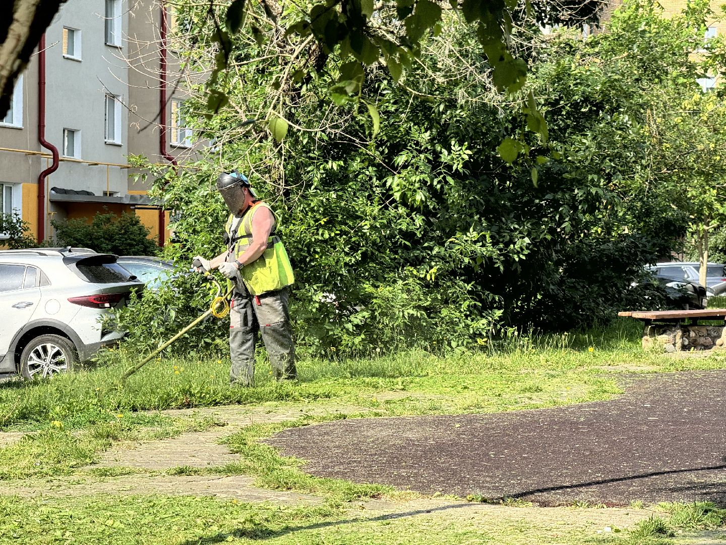 шаховская, покос травы, коммунальная служба,