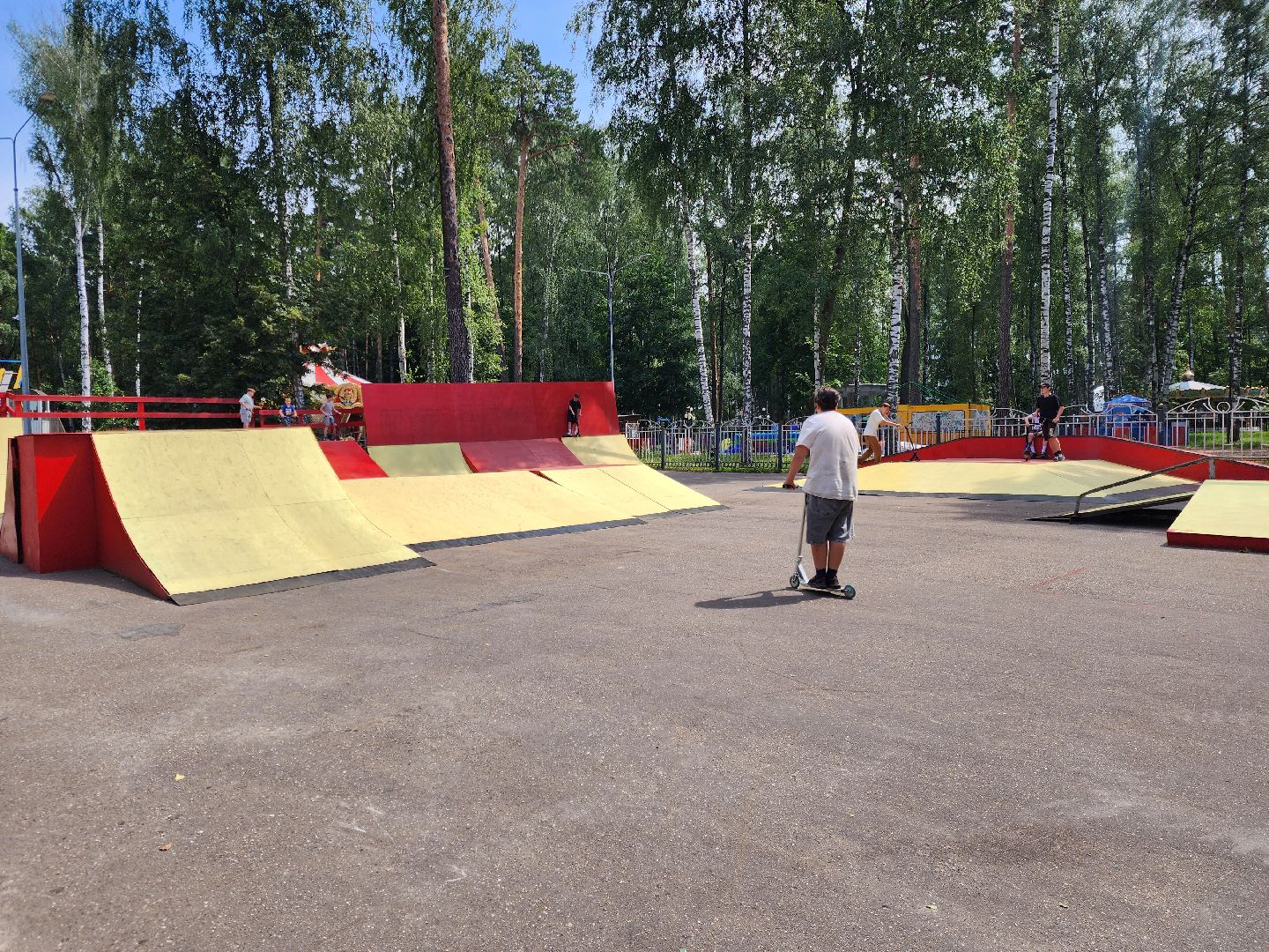 ногинск, центральный парк, скейт-парк, скейт площадка, спорт, дети, общество, жители, лето,