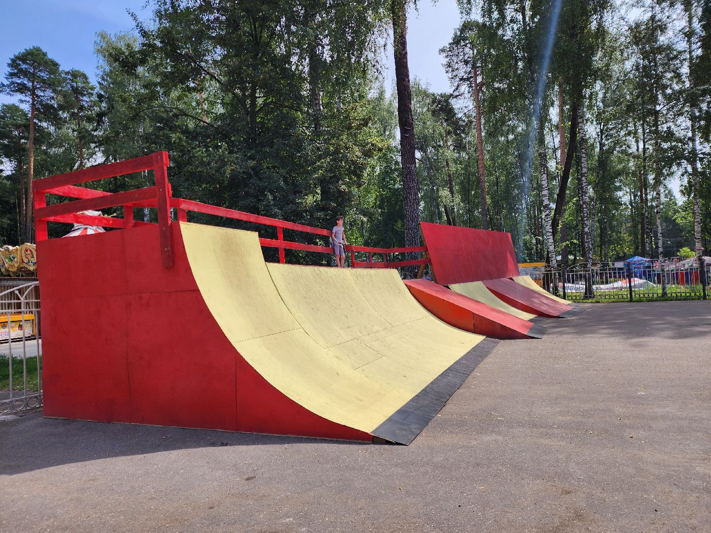 ногинск, центральный парк, скейт-парк, скейт площадка, спорт, дети, общество, жители, лето,