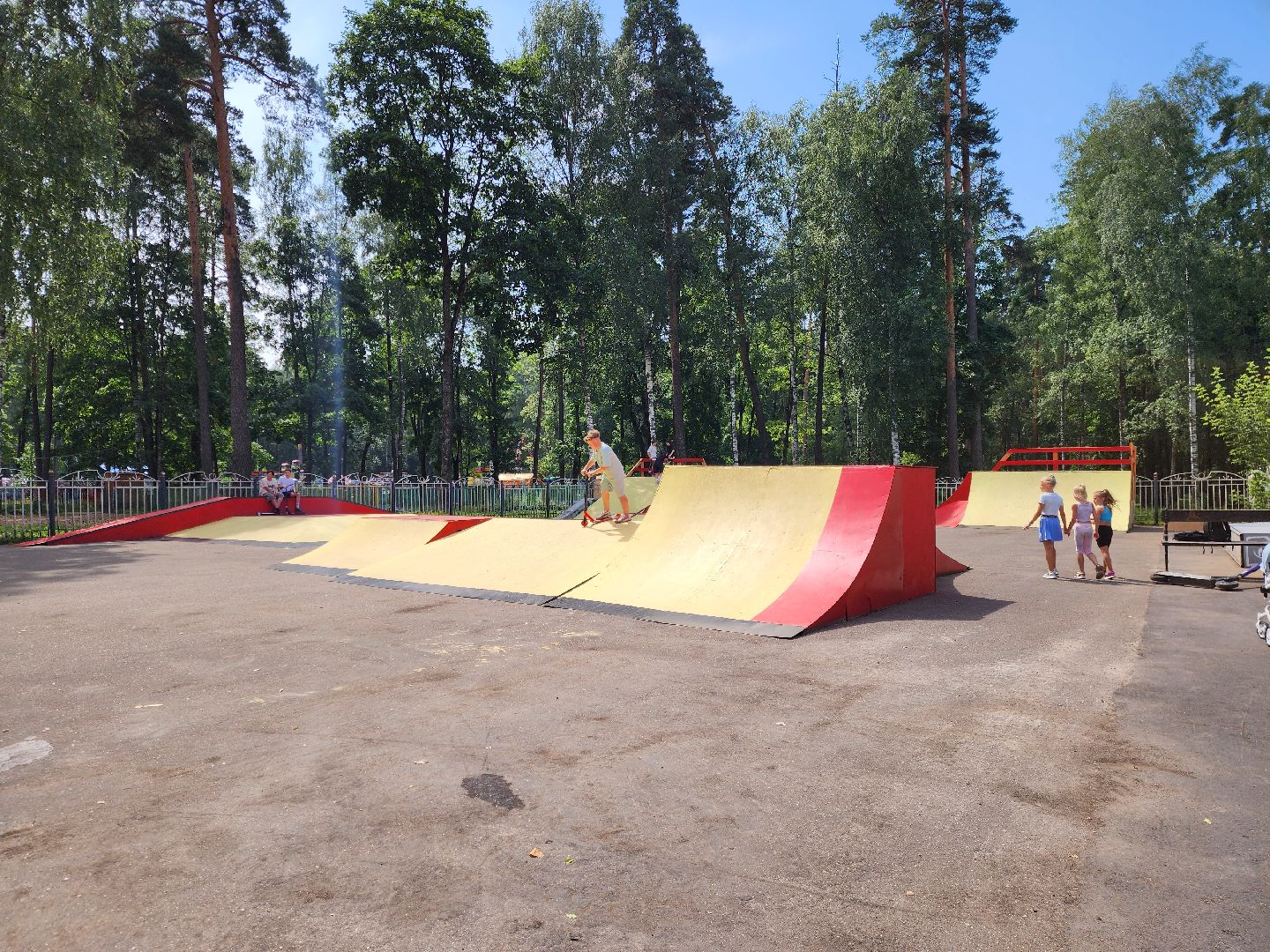 ногинск, центральный парк, скейт-парк, скейт площадка, спорт, дети, общество, жители, лето,