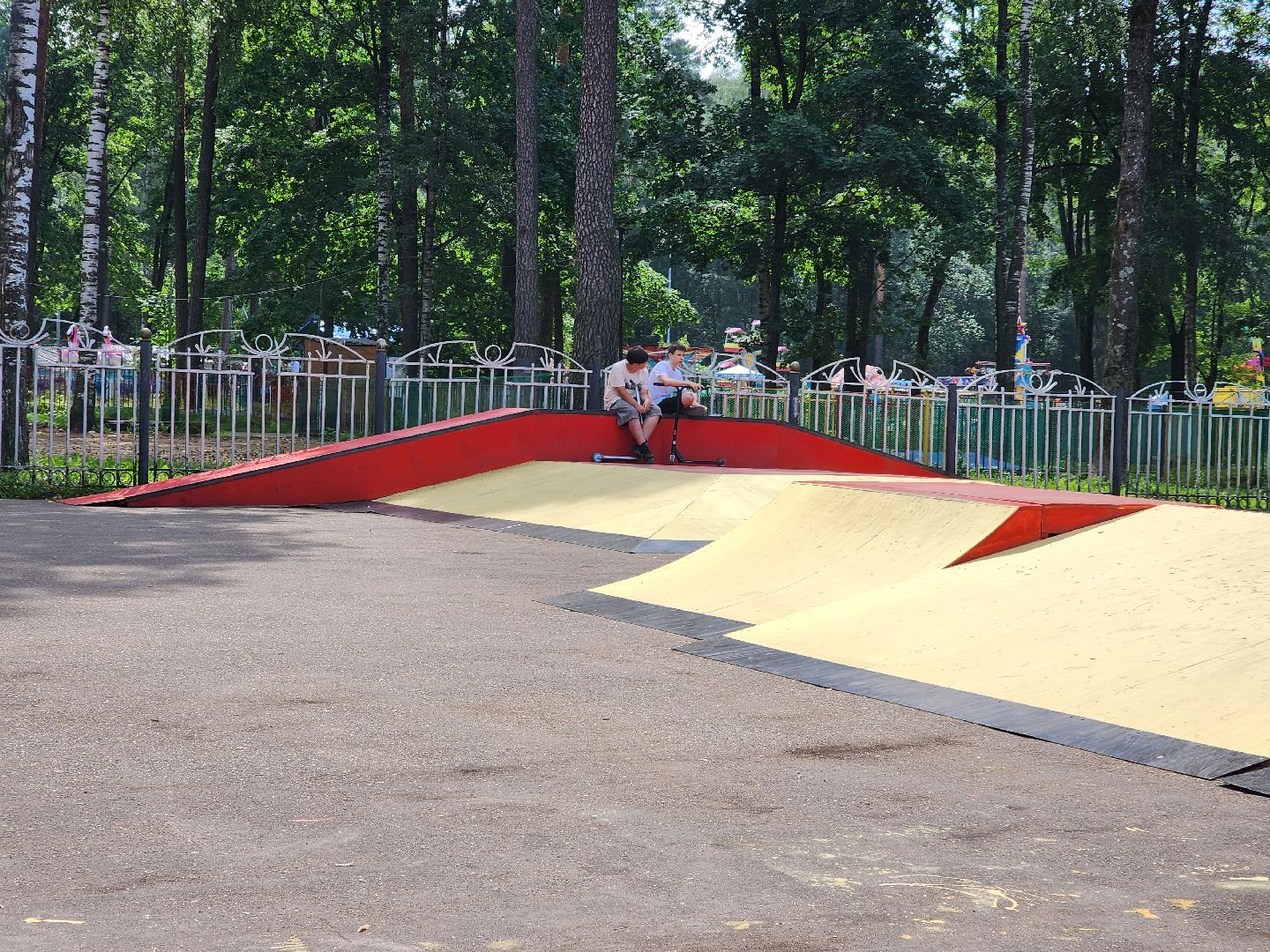 ногинск, центральный парк, скейт-парк, скейт площадка, спорт, дети, общество, жители, лето,