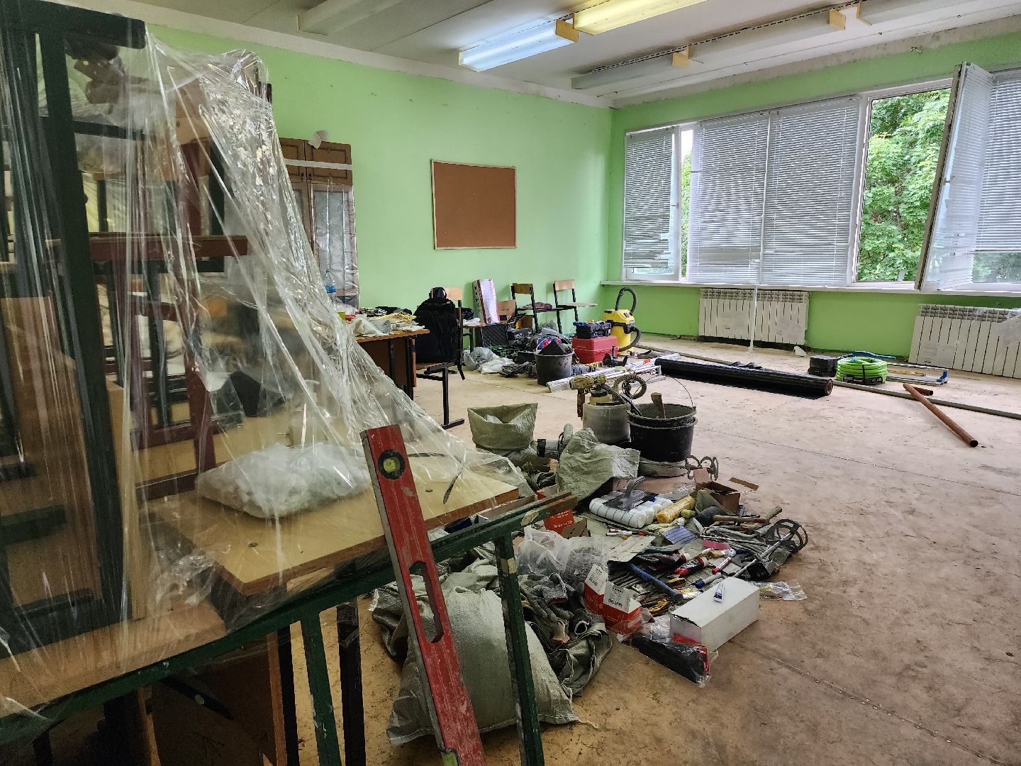 капистальный ремонт, капитальный ремонт школы, мытищи,