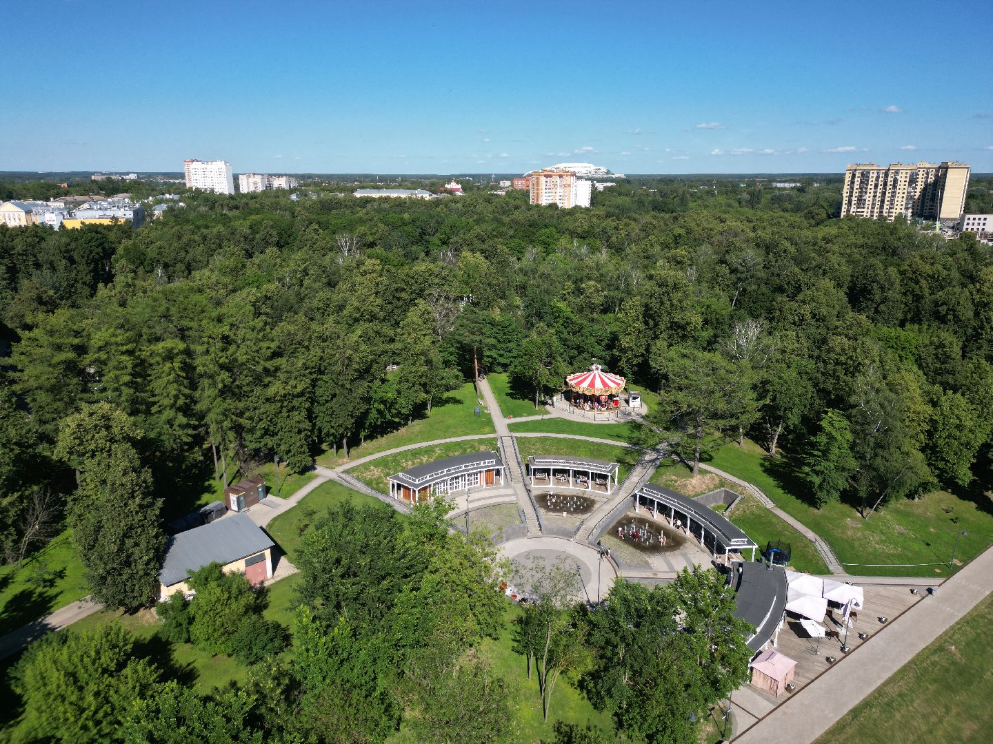 видео с коптера, воскресенск, лето,