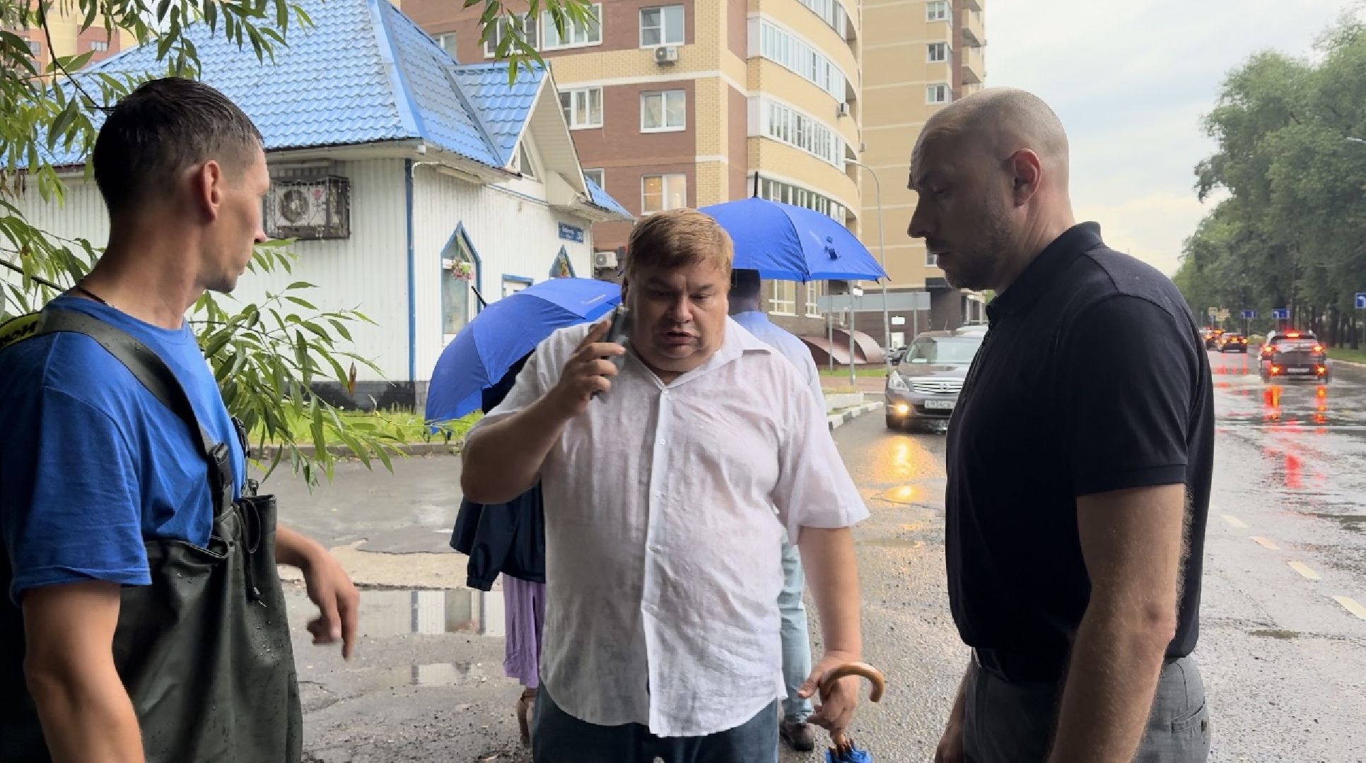 Солнечногорск, Ливень, Потоп, Лужа, Жители, Спасатели,