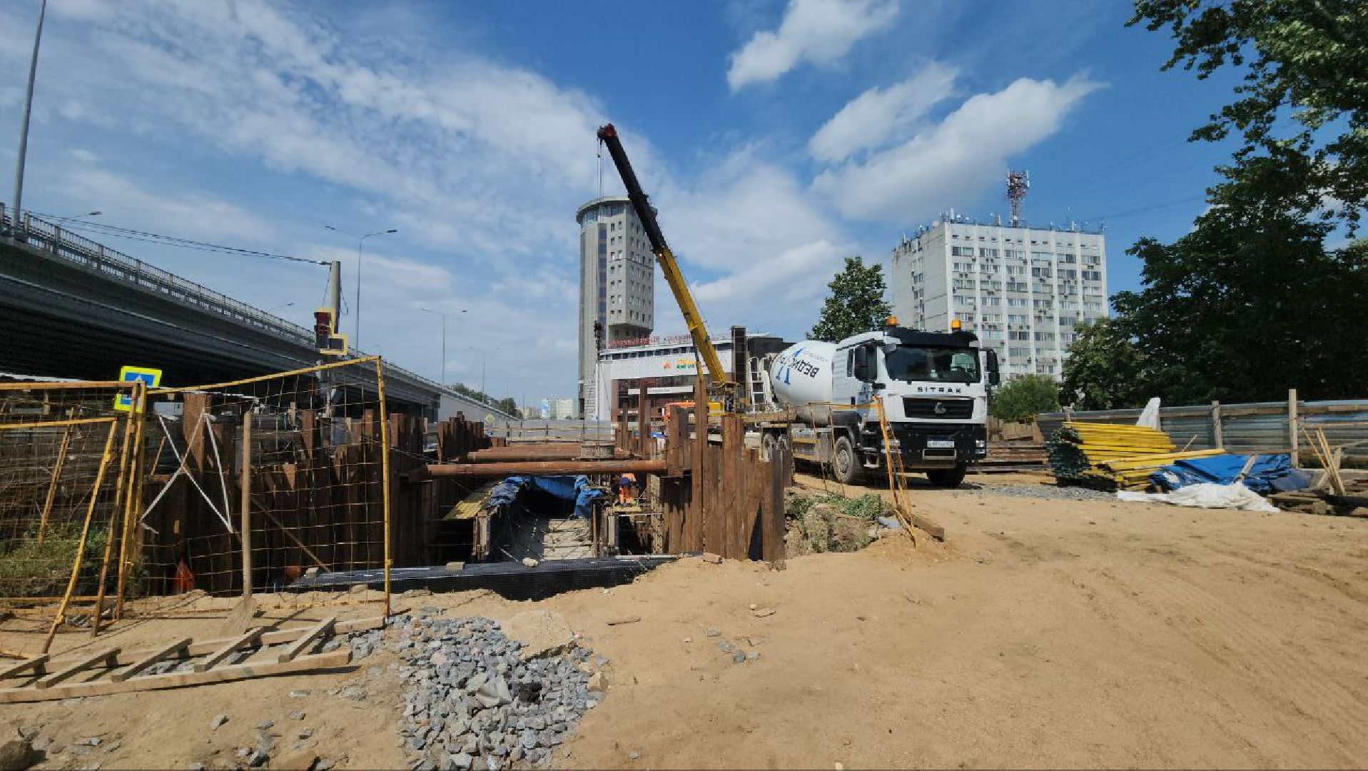 Люберцы, эстакада на Октябрьском проспекте, подземный пешеходный переход,