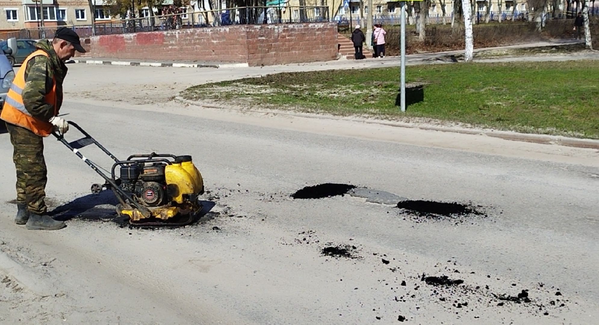 Луховицы, Ямочный ремонт