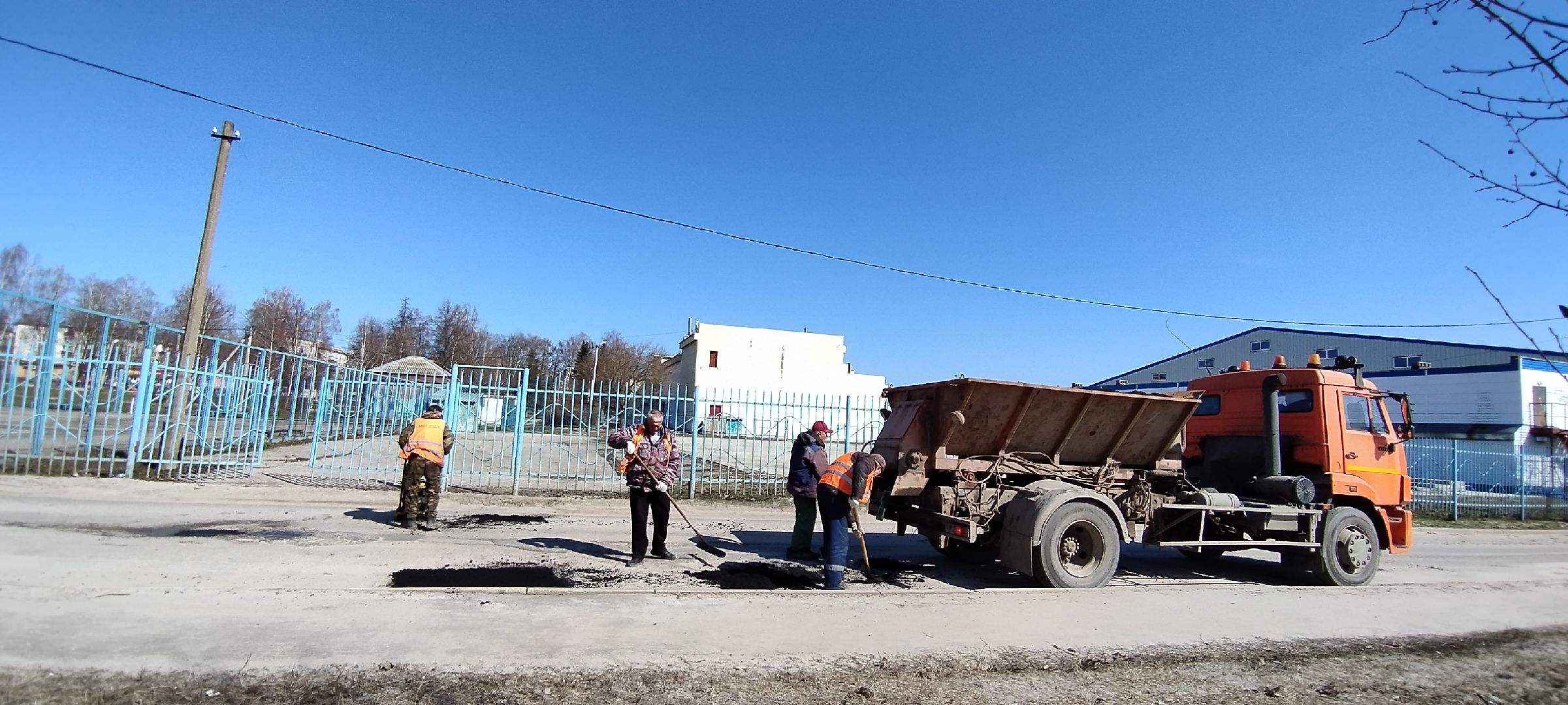 Луховицы, Ямочный ремонт