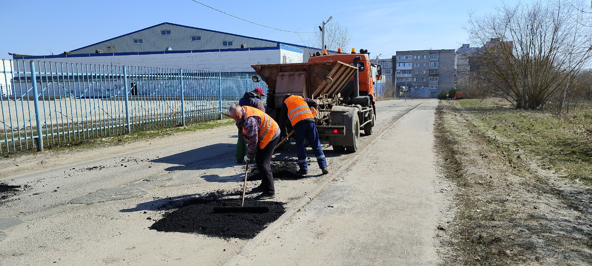 Луховицы, Ямочный ремонт