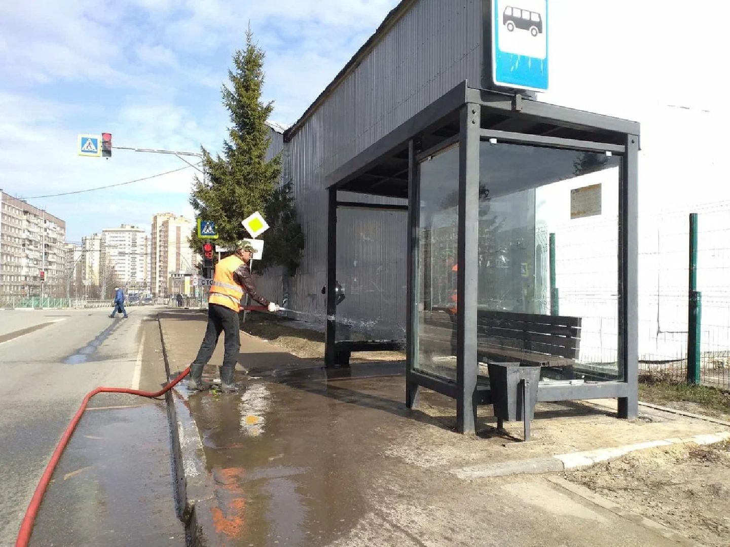 ЖКХ, уборка города, Лосино-Петровский,