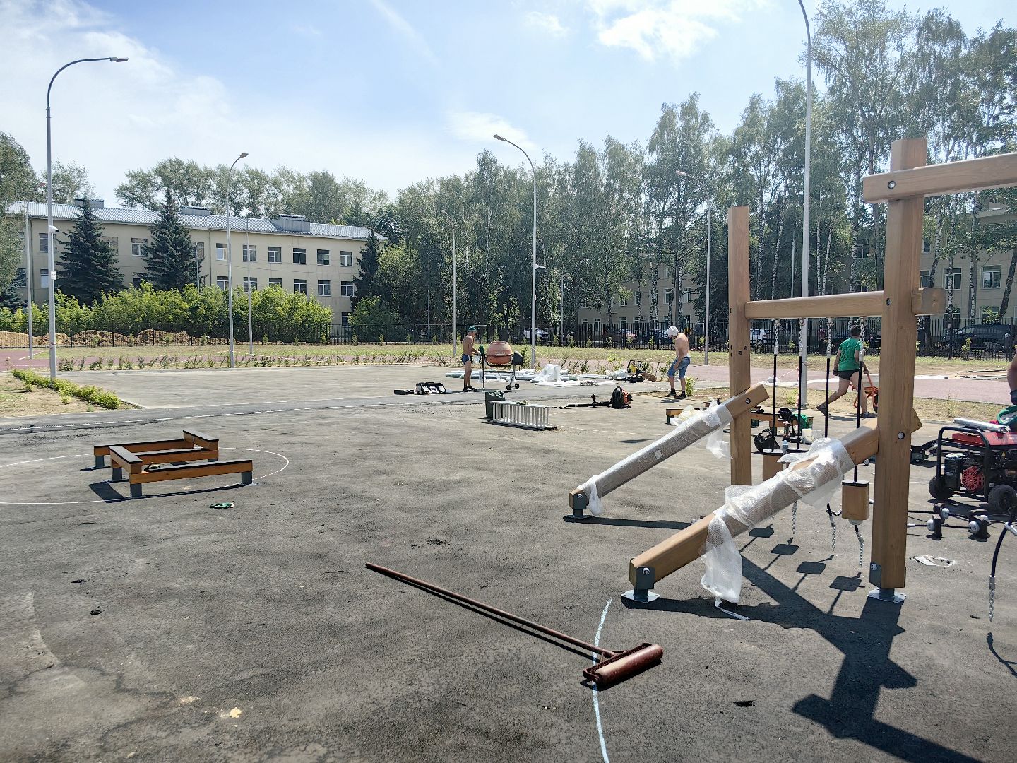 школа, строительство, образование, благоустойство, озеленение, спортивное ядро, щёлково,