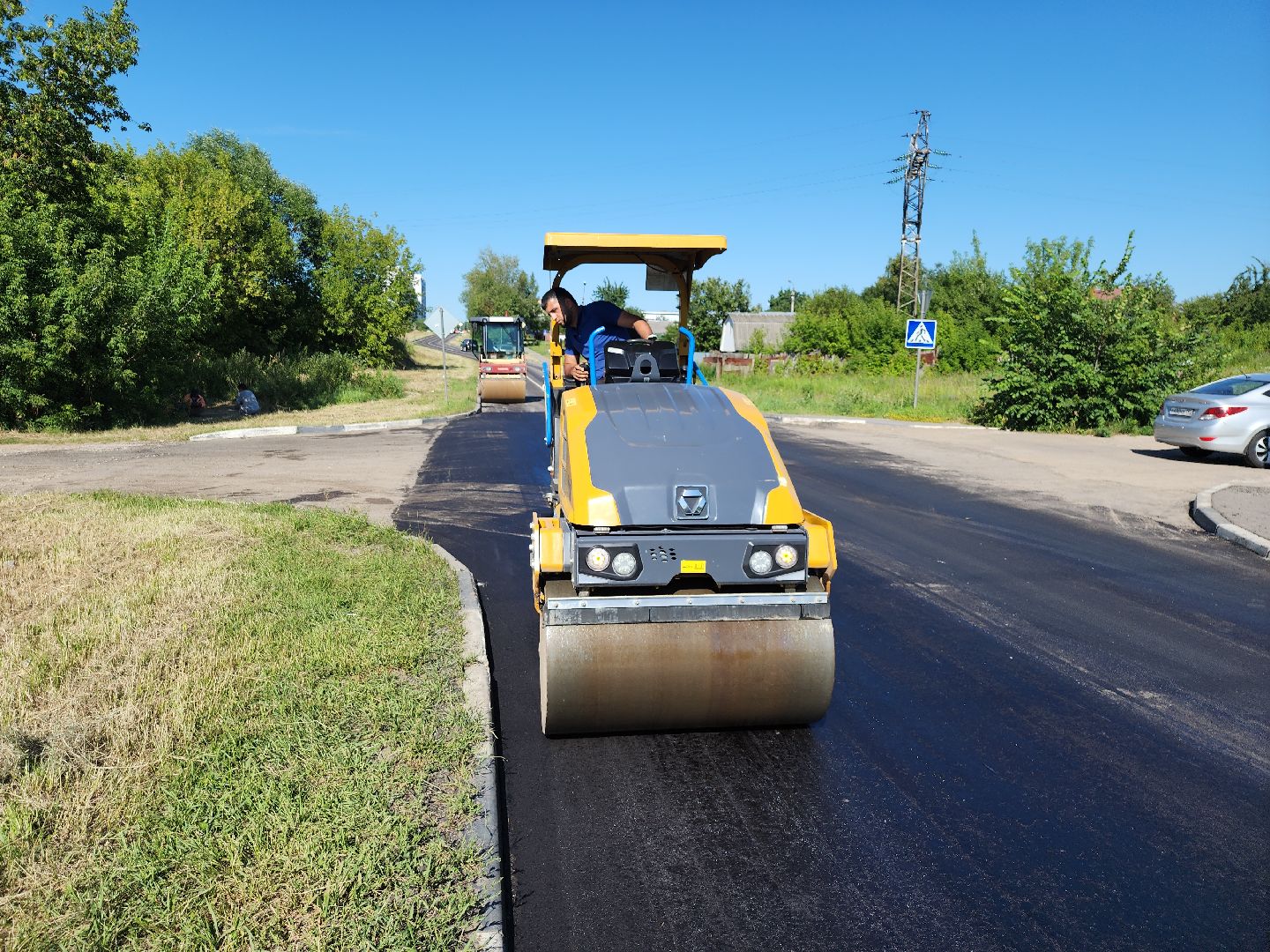 серпухов, подмосковье, укладка асфальта, дорога, ремонт дорог,