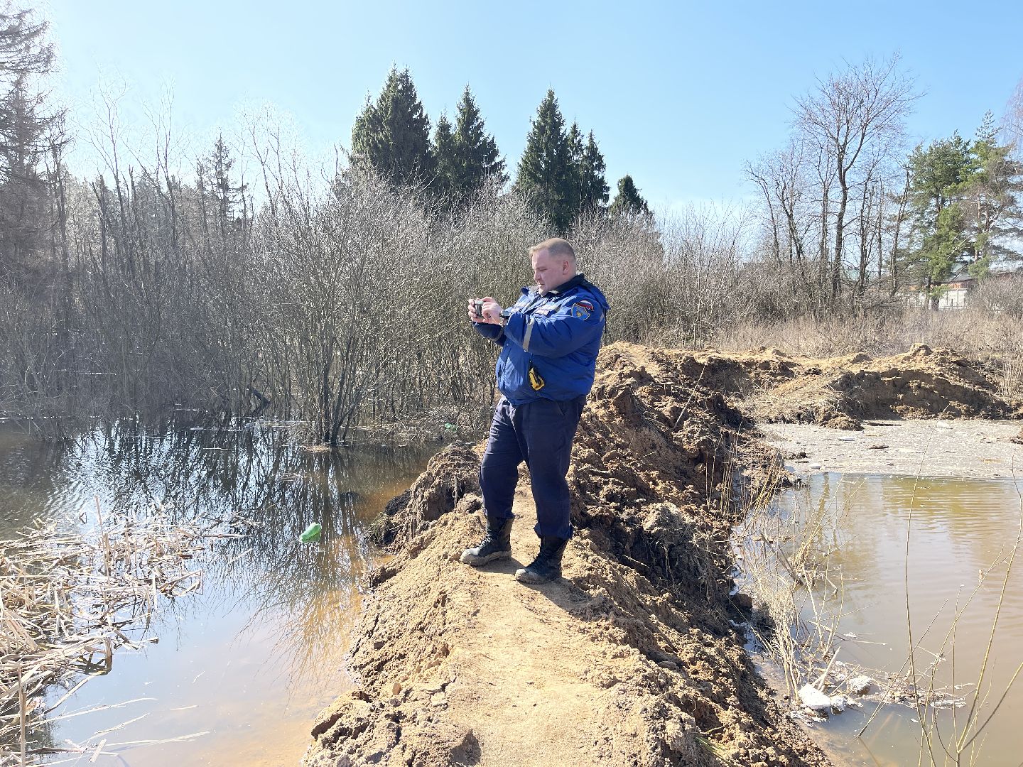 Звенигород, Одинцово, центр гражданской защиты, спасатели, авария, дамба, Ракитня,