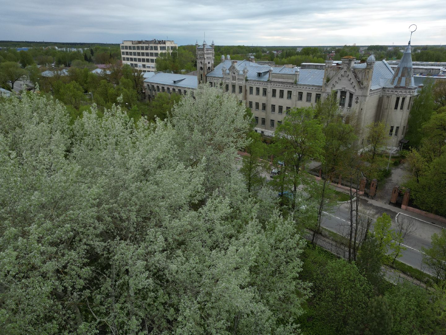 видео с коптера, станкин, университет,
