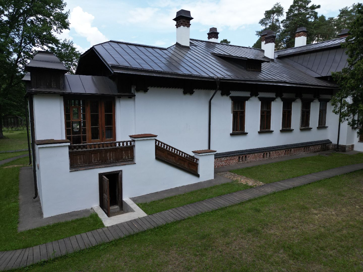 музей, видео с коптера, дом,