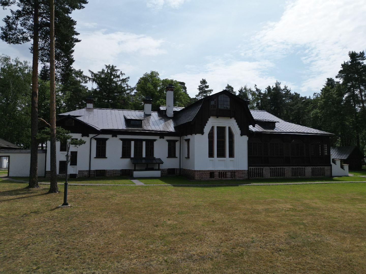 музей, видео с коптера, дом,