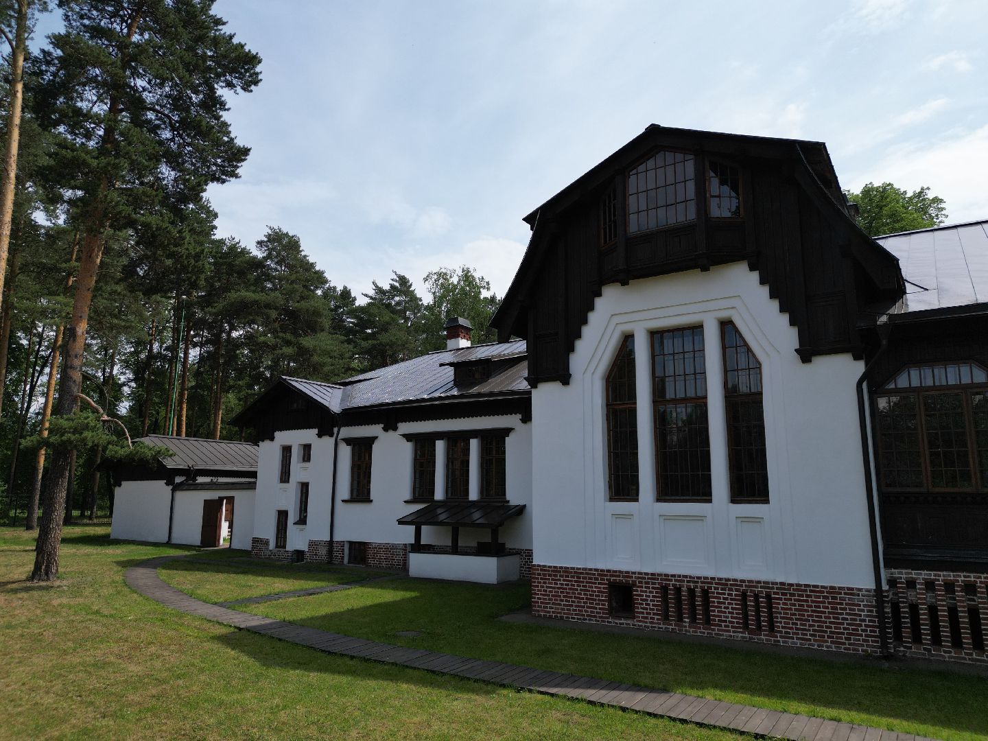 музей, видео с коптера, дом,