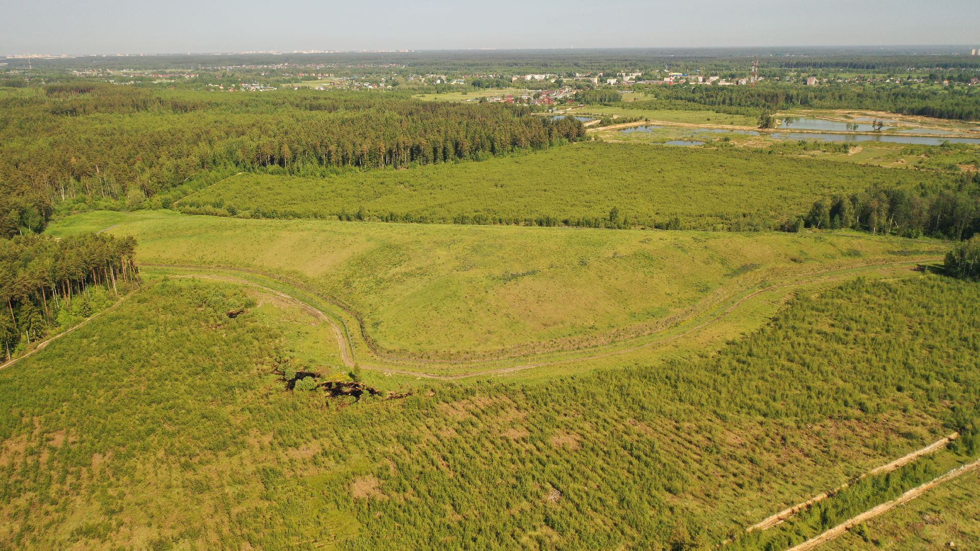 видео с коптера, полигон, рекультивация,