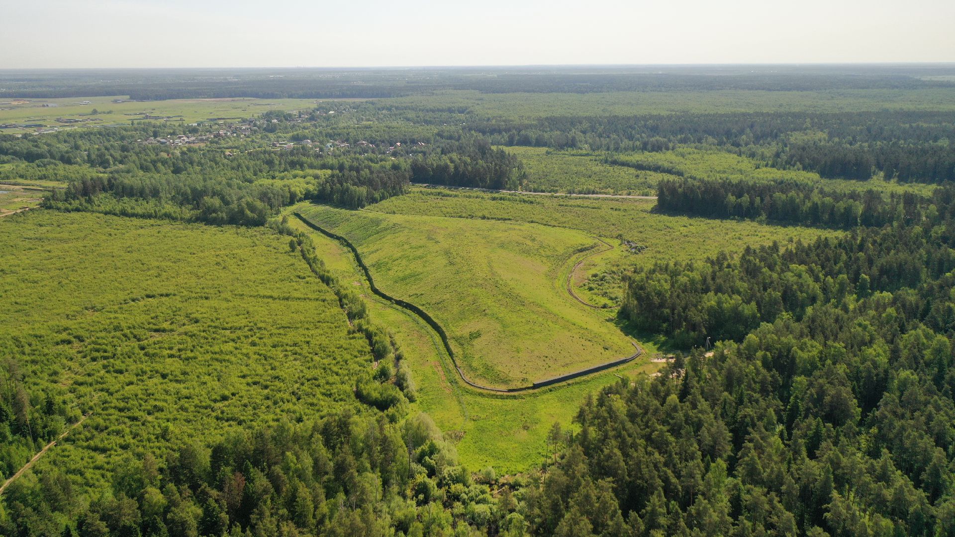 видео с коптера, полигон, рекультивация,